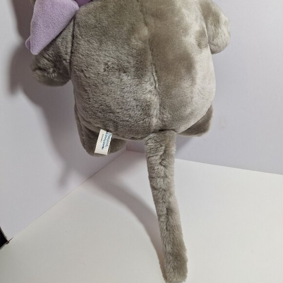 Disney Bianca Plush Mouse Purple Bow 16" Vintage 80s Made in Korea - Picture 14 of 16